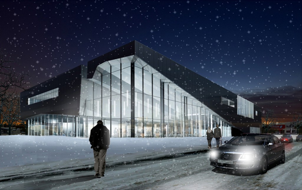 Concept Drawing of the Mill Woods Library and Seniors Centre in Edmonton
